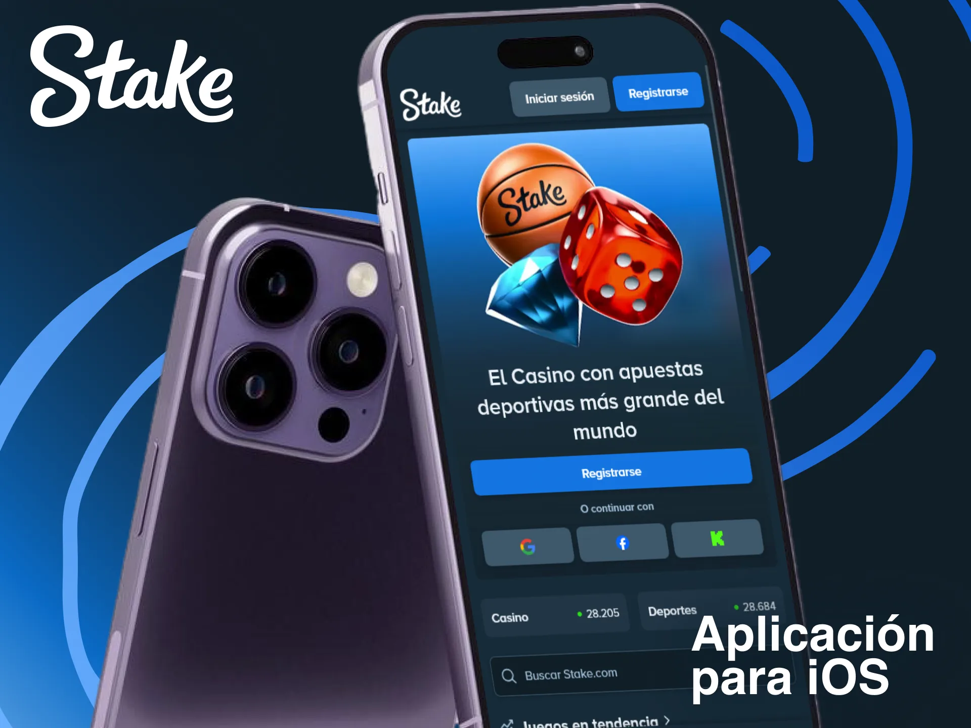 Descarga la app de Stake en iOS para jugar y obtener premios.